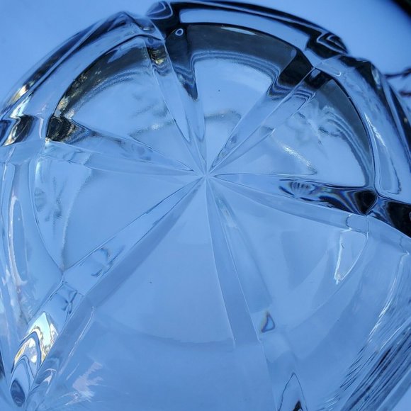 Mikasa Stardust Scalloped Crystal Glass Bowl candy snack trinket Germany 4.5" - Picture 6 of 11